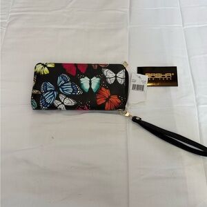 Black Butterfly Wristlet